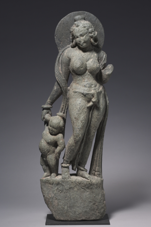 Mother Goddess by Unknown Artist (500), schist at Cleveland Museum of Art