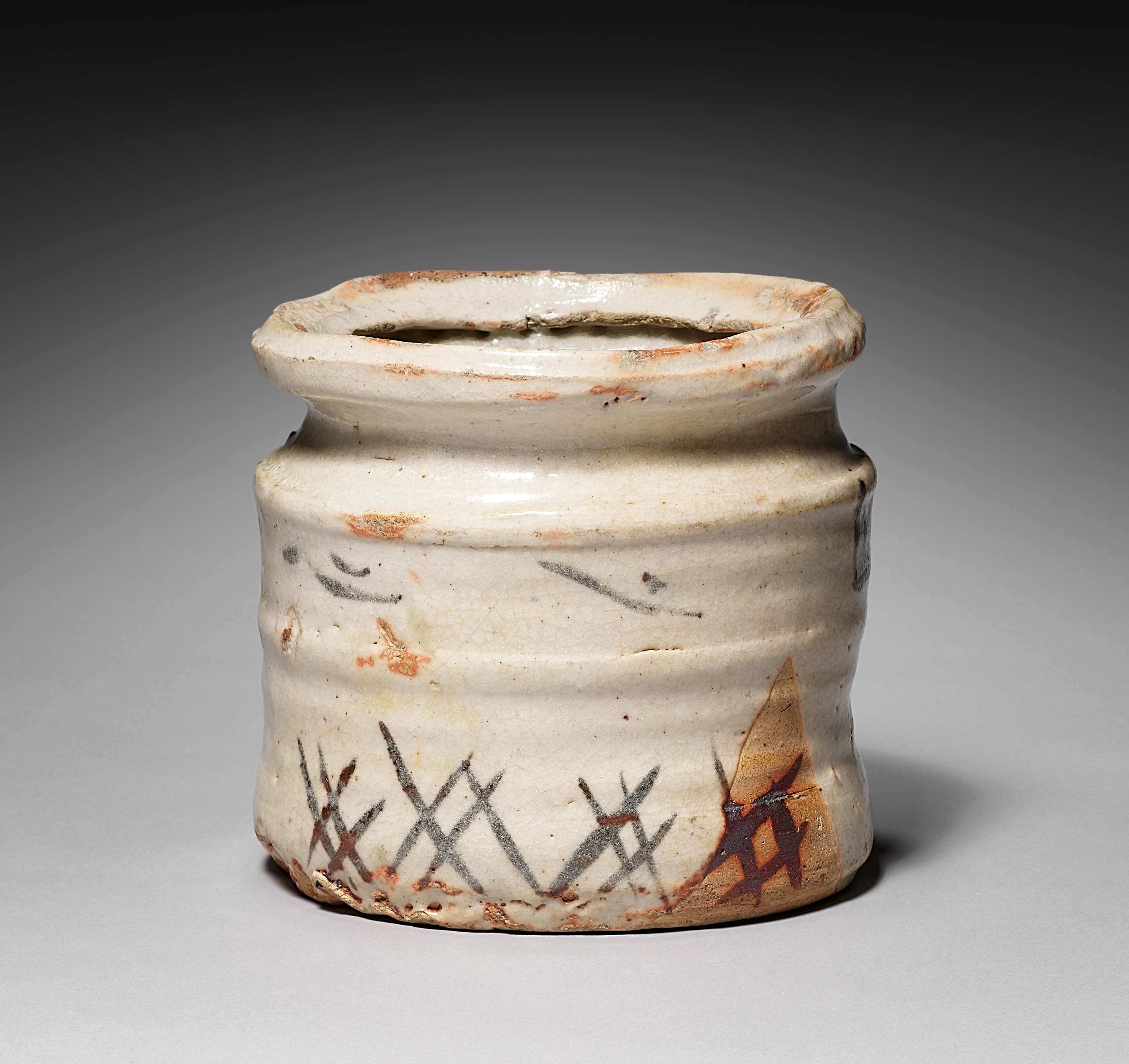 Water Container (Mizusashi) with Riverscape | Cleveland