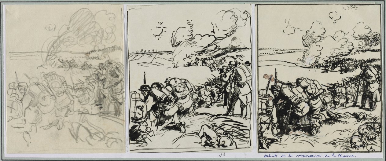 Dêbut de la manoeuvre de la Marne