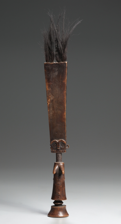 Female Figure (akua'ba) by Unknown Artist (1880), Wood, hair, resin, and bone at Cleveland Museum of Art