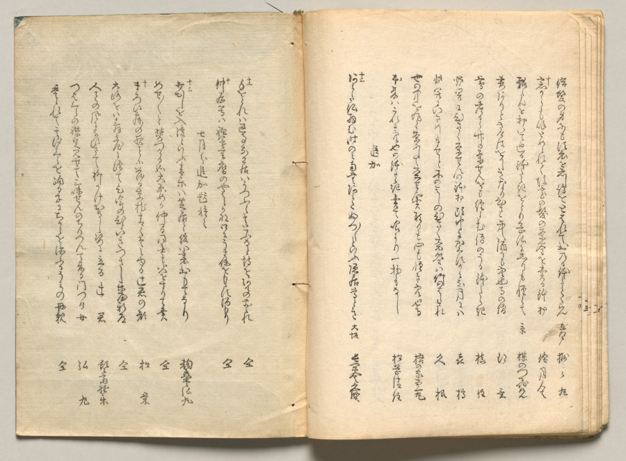 Spread Twenty-Three from Volume Four of People of Japan in Light Verse (Kyōka)