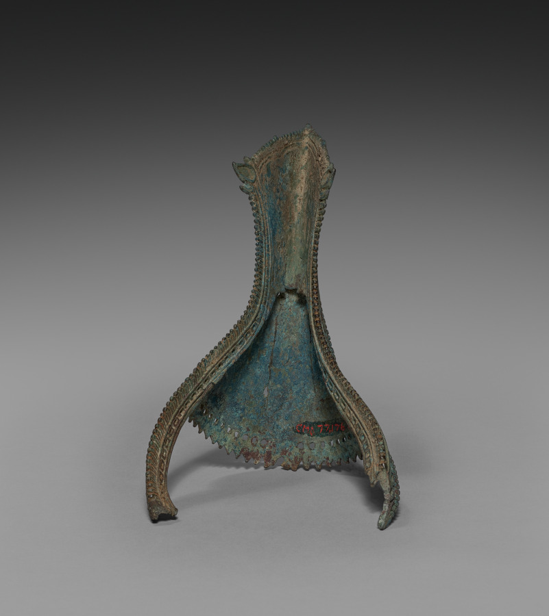 Sheath for ritual conch shell by Unknown Artist (1100), shell and bronze at Cleveland Museum of Art