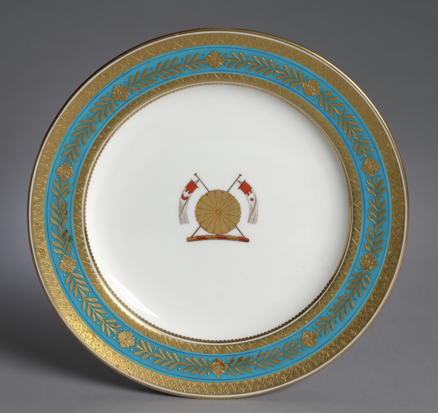 Plate made for Emperor Meiji