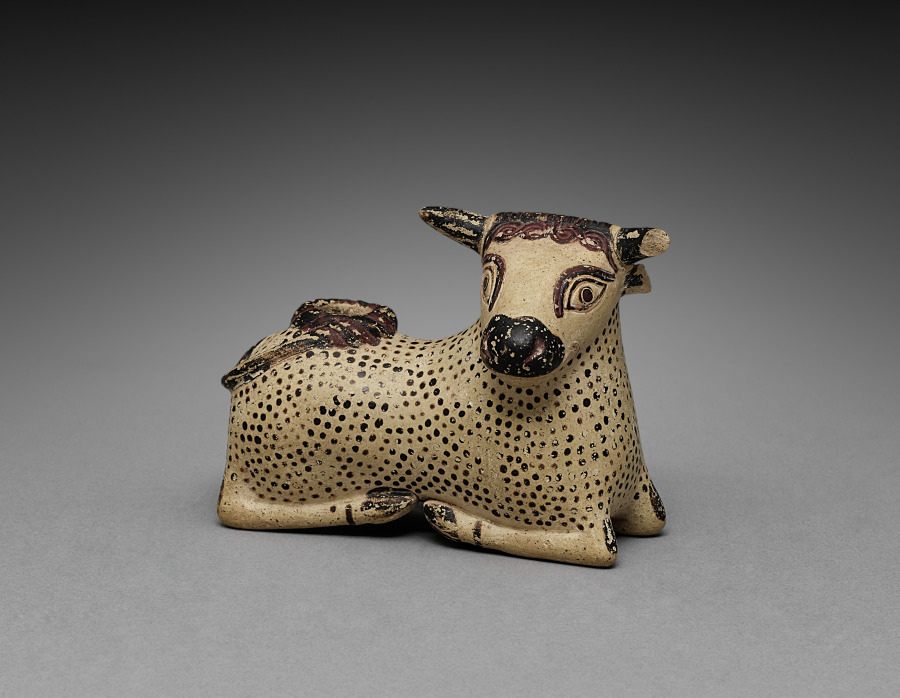 Oil Flask in the Shape of a Bull