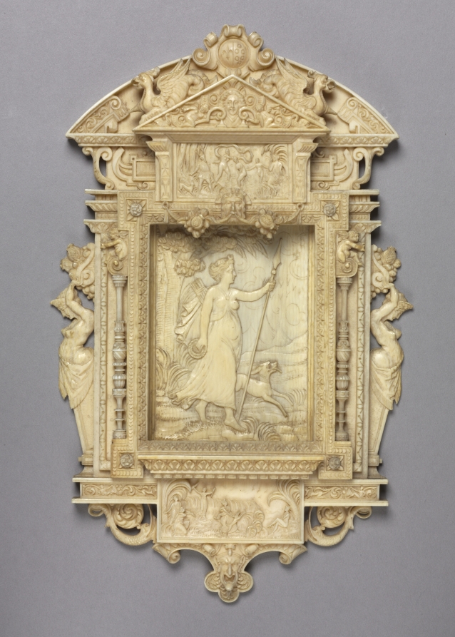 Framed Relief of Diana the Huntress