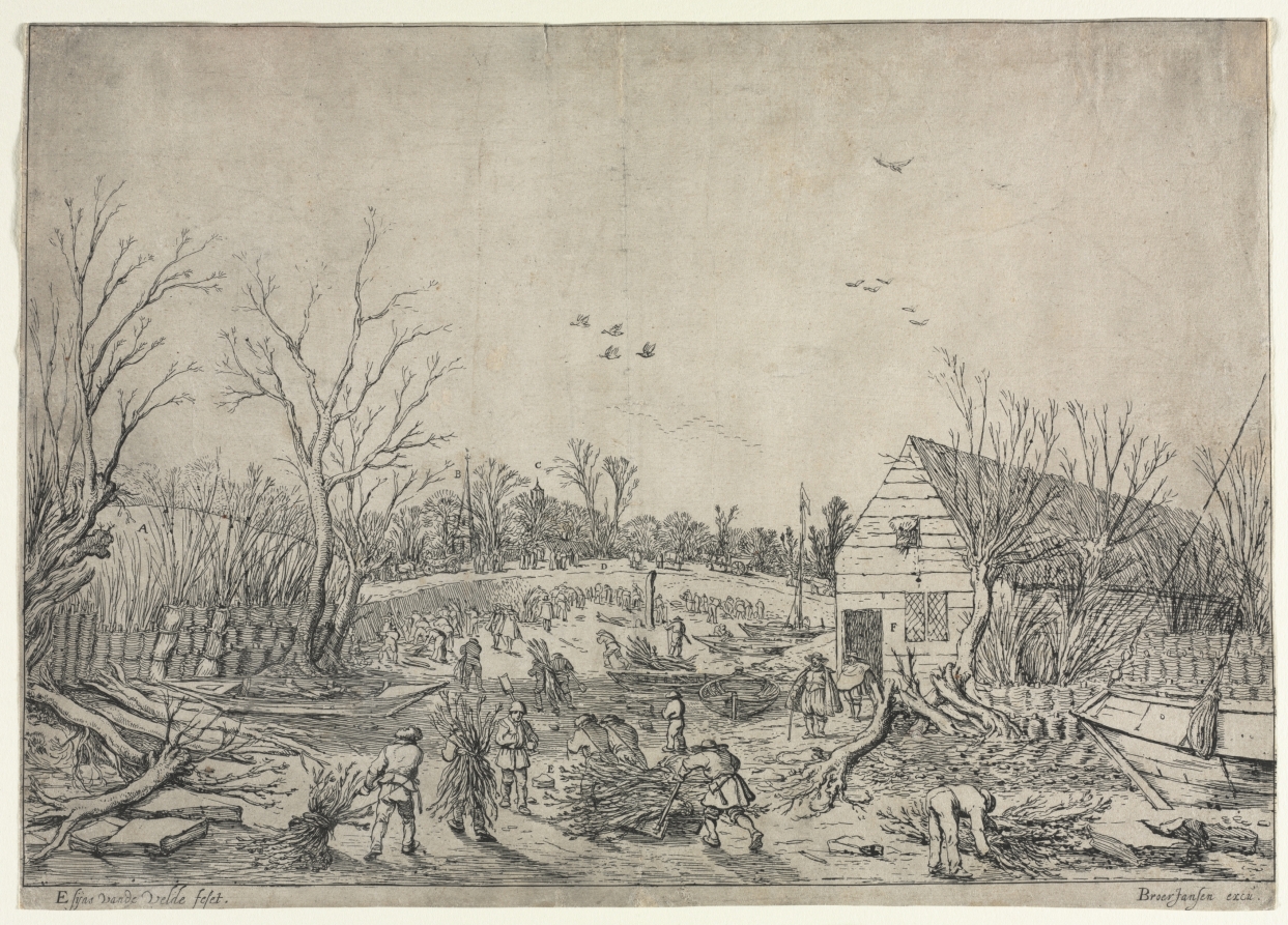 The Great Flood of January 10, 1624 (or Repairing the Broken Dike on the River Lek by Vianen, 1624)