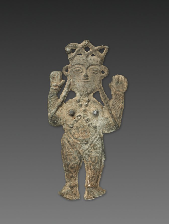 Orans Figure by Unknown Artist (1900), lead relief at Cleveland Museum of Art