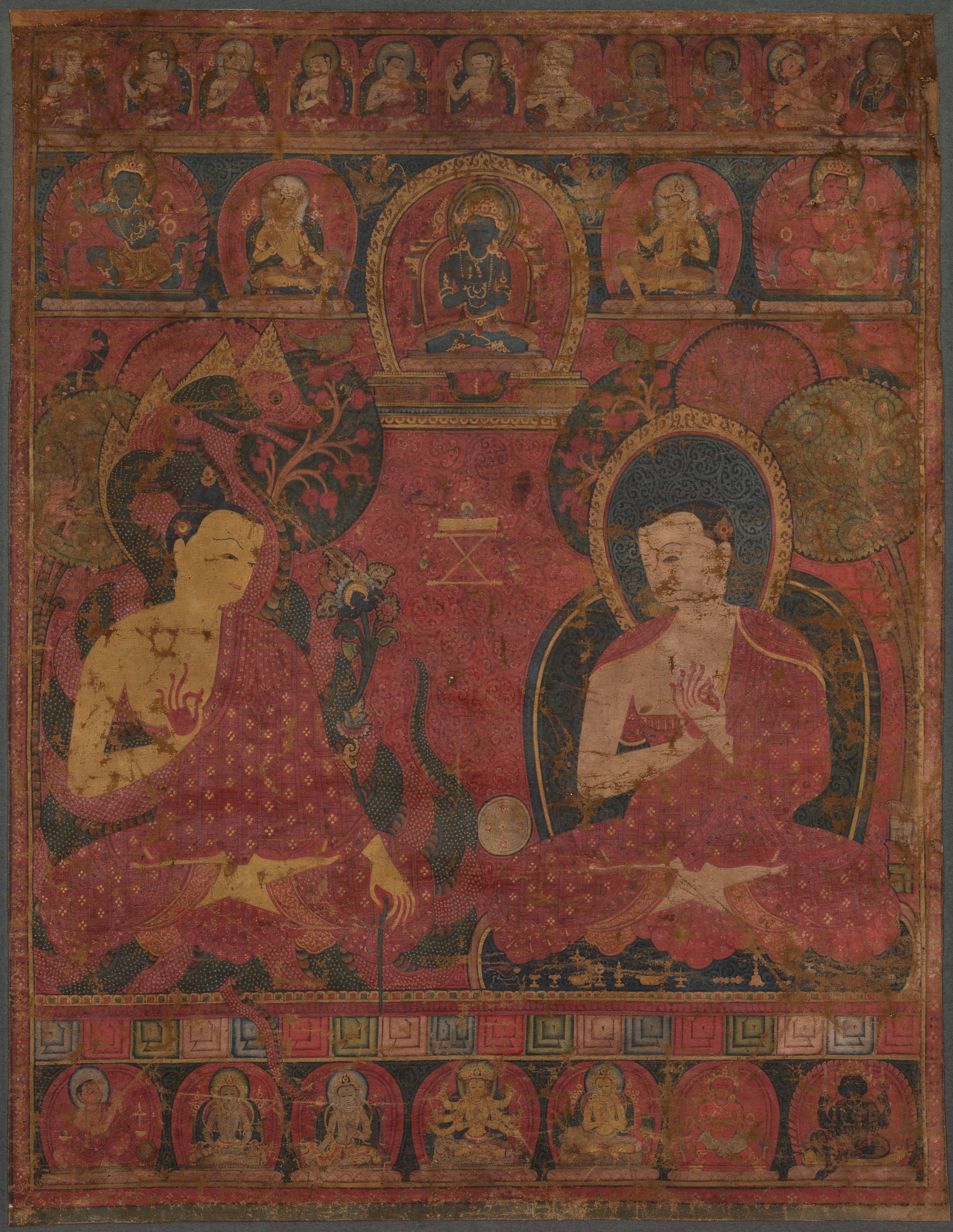 Nagarjuna (c. 150–250 CE) with a Buddhist Master | Cleveland