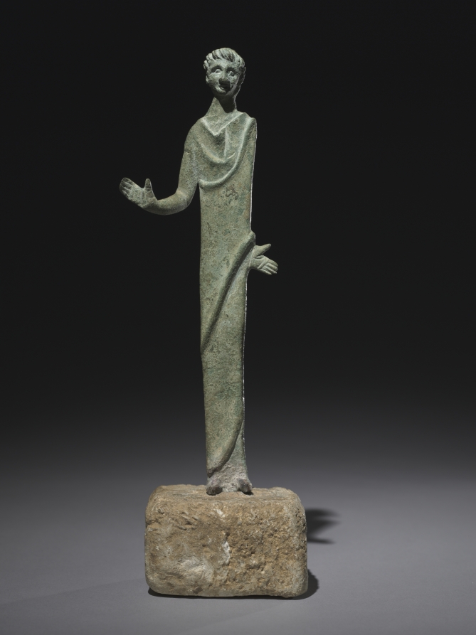 Male Votive Figure by Unknown Artist (-399), bronze at Cleveland Museum of Art