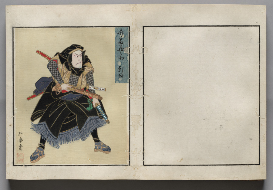 Double-Leaf from Album of Actor Portraits