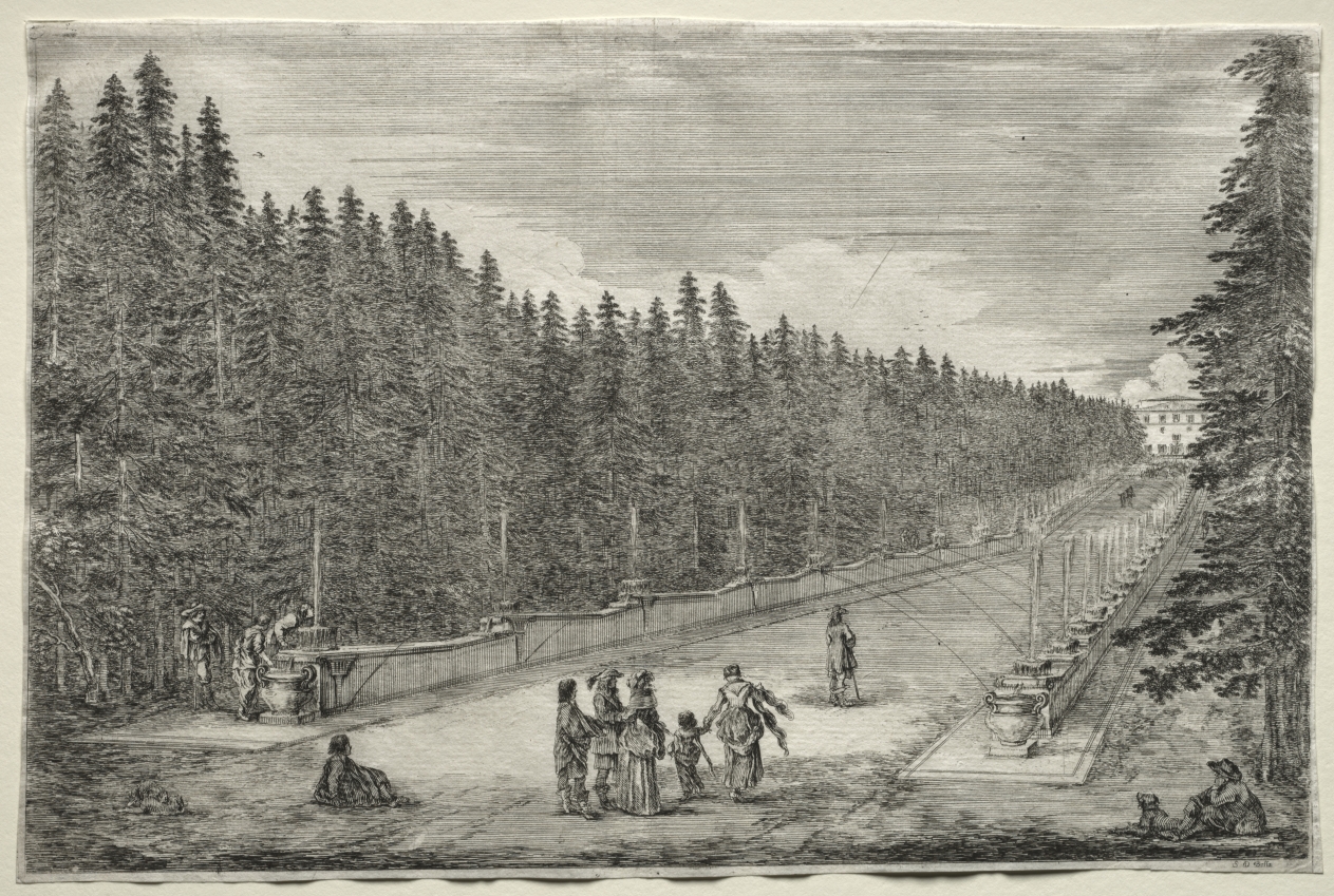 Views of the Villa of Pratolino:  The Promenade of the Fountains