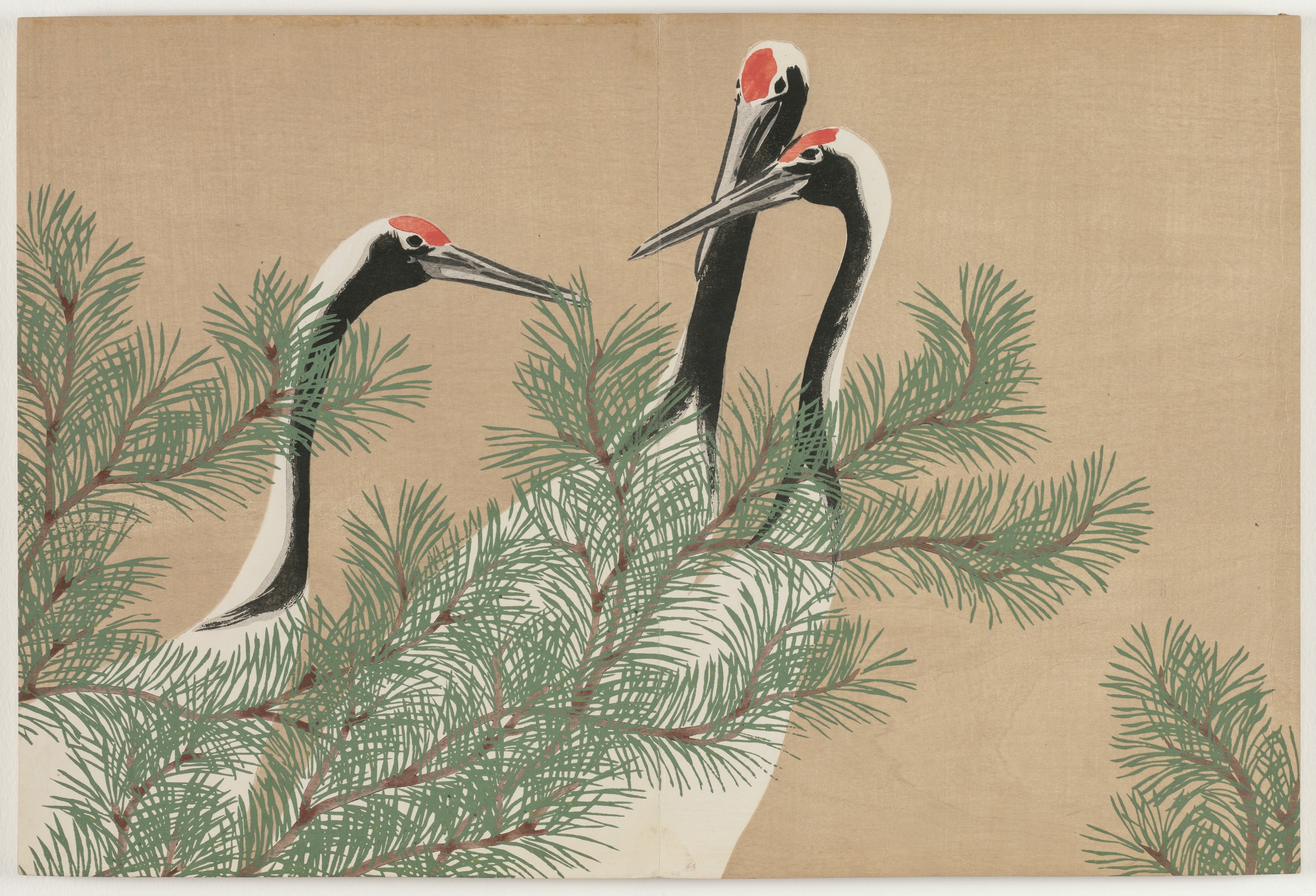 拙作「Untitled」 Flowers of a Hundred Worlds (Momoyogusa): Cranes (Tsuru