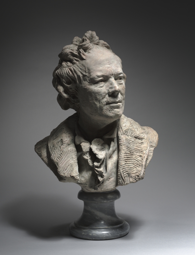 Portrait of Christoph Willibald Gluck by Jean Antoine Houdon (1770), terracotta at Cleveland Museum of Art