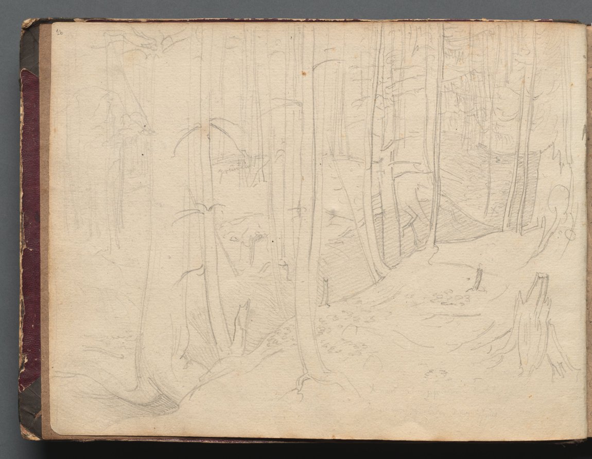 Album with Views of Rome and Surroundings, Landscape Studies, page 01b: Roman Landscape