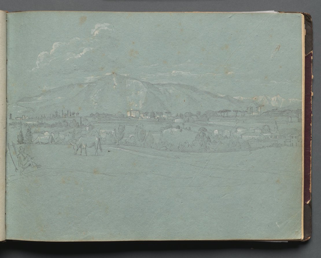 Album with Views of Rome and Surroundings, Landscape Studies, page 10a: Roman Landscape