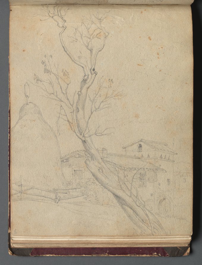 Album with Views of Rome and Surroundings, Landscape Studies, page 37b: Roman Landscape