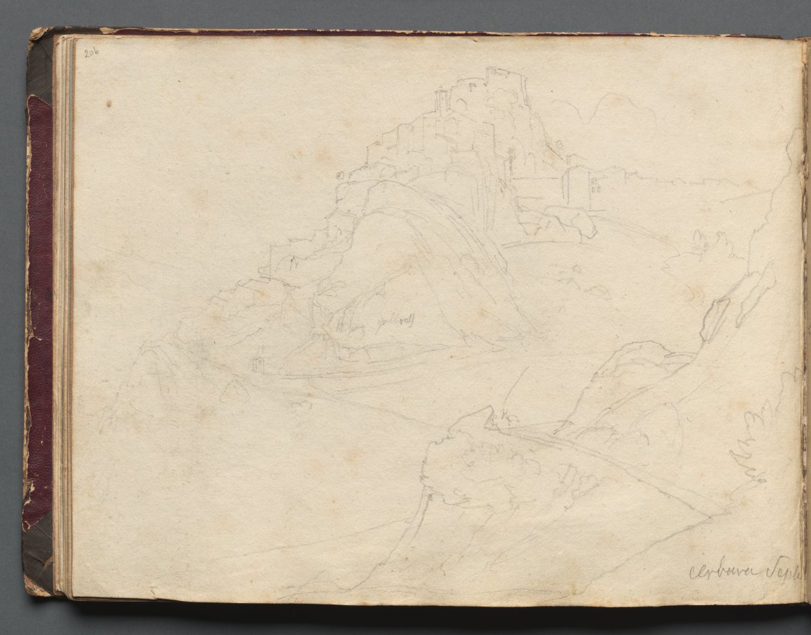 Album with Views of Rome and Surroundings, Landscape Studies, page 20b: "Cervera"
