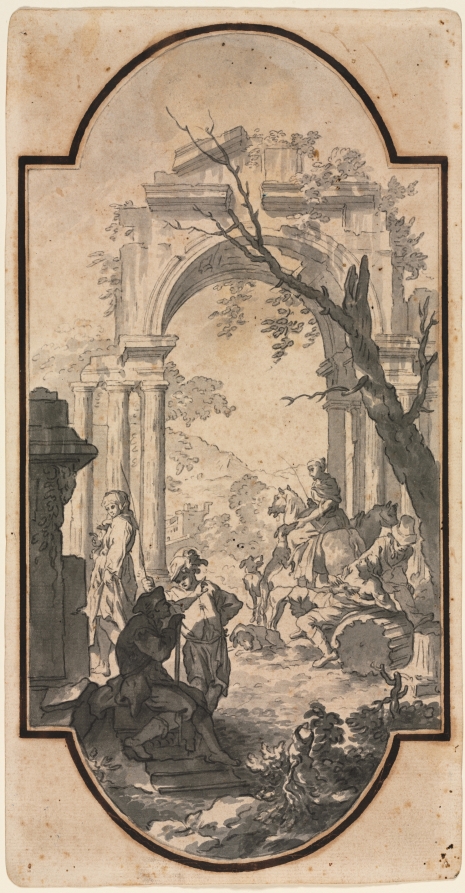 Triumphal Arch and Figures