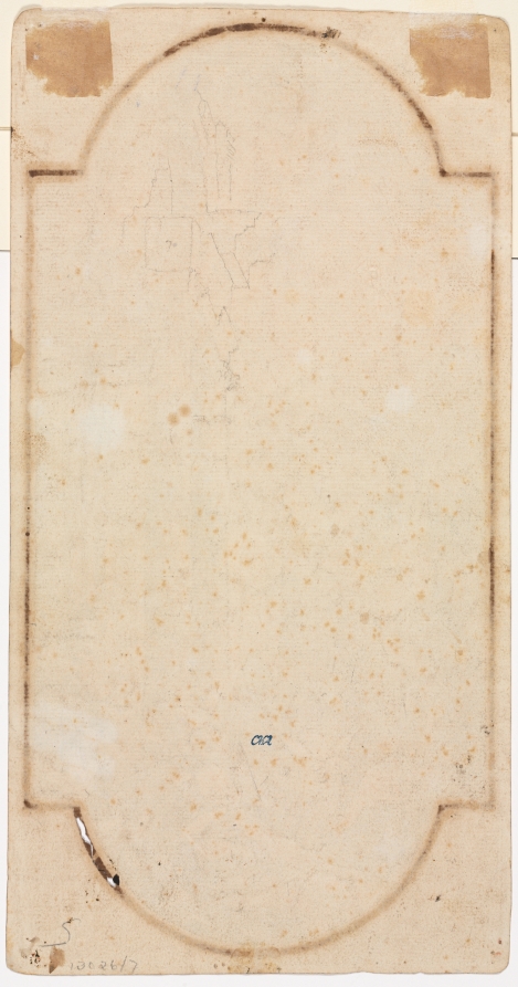 Fragment of an Arch (tracing from recto) (verso)