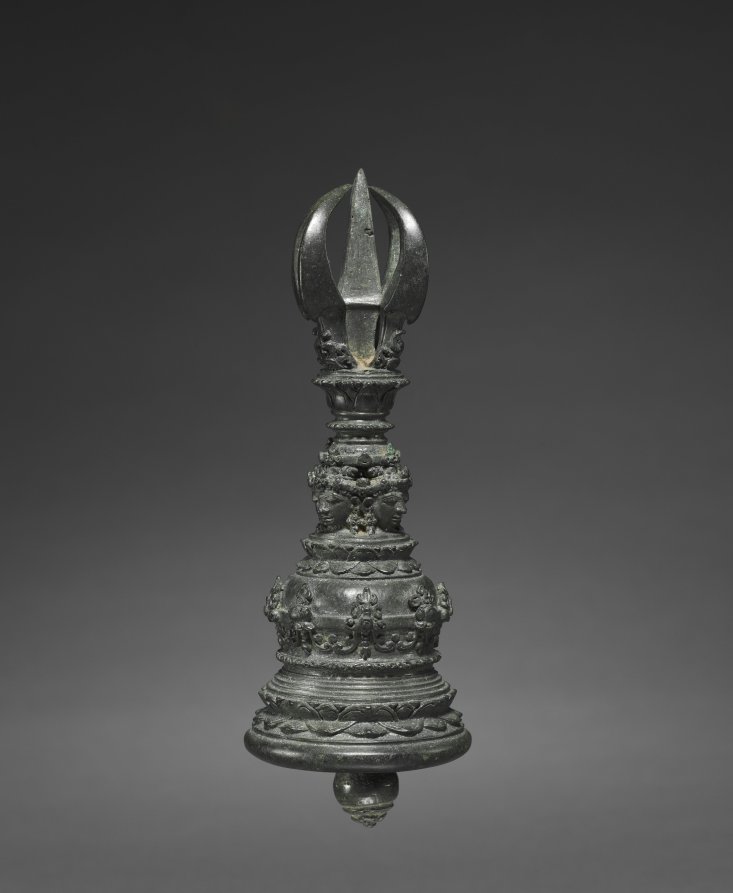 Bell with Vajra Handle by Unknown Artist (900), bronze at Cleveland Museum of Art