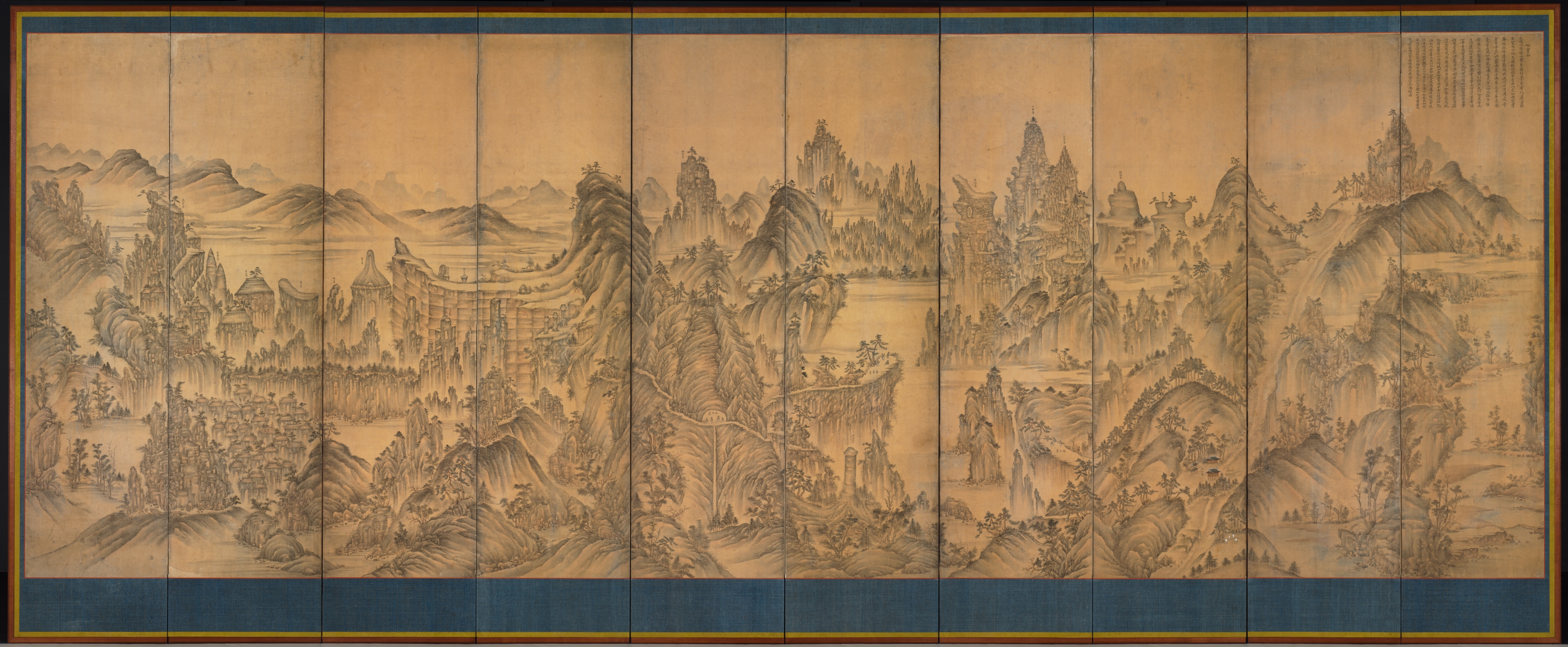 絵画 Mountain glow mountain glow, painting of purple mountains against a golden