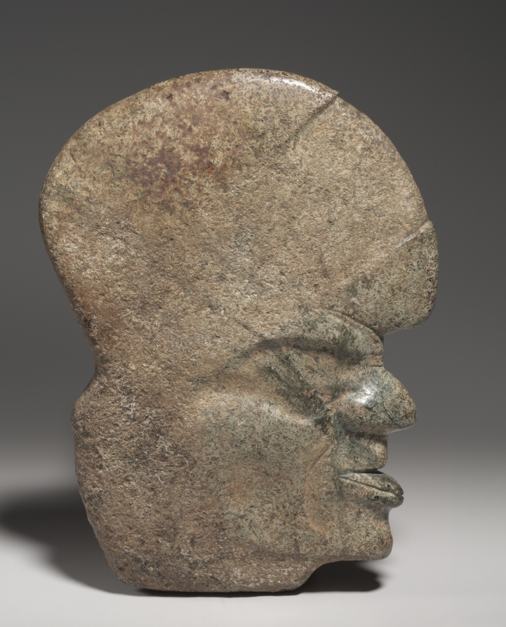Head-Shaped Hacha by Unknown Artist (400), stone at Cleveland Museum of Art