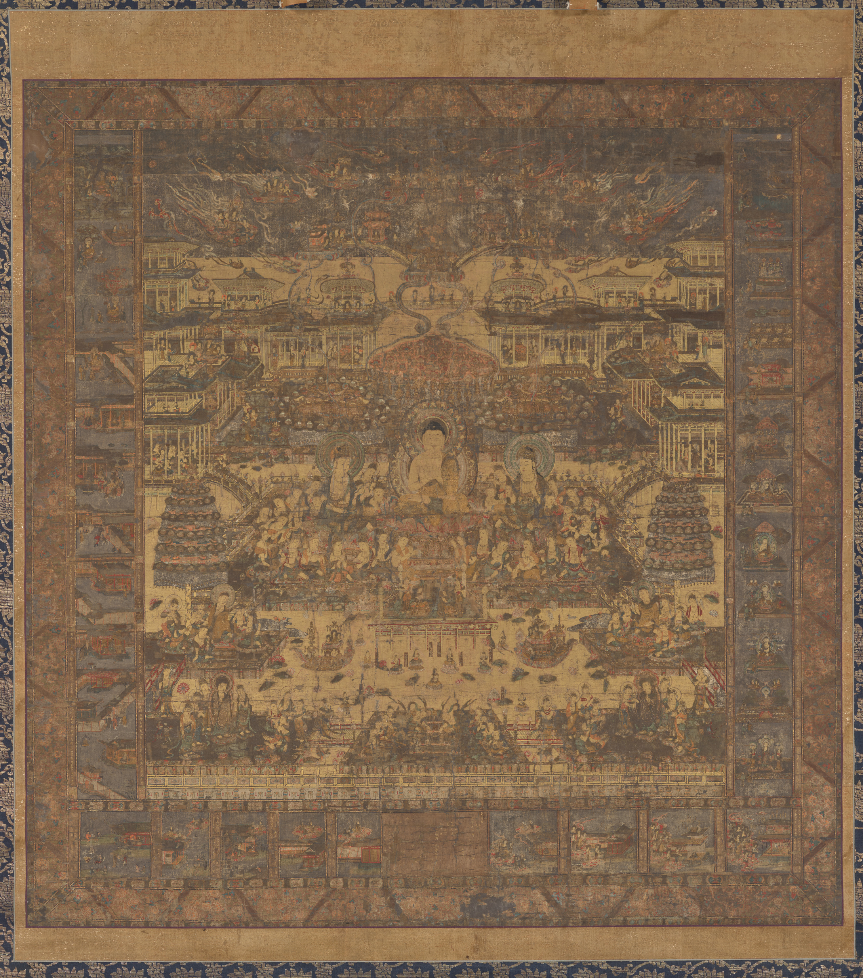 メゾチント「Opening Mantle」 銅版画 浜西勝則 メゾチント 大判銅版画『Division-Work No.13』限定50
