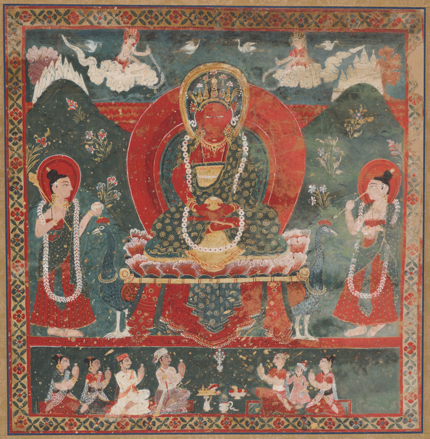 Thangka with Amitayus by an unrecorded maker, The Cleveland Museum of Art