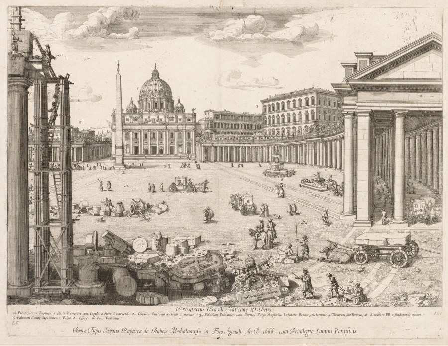 St. Peter's Basilica from "Prospectus Locurum Urbis Romae Insign[ium]"