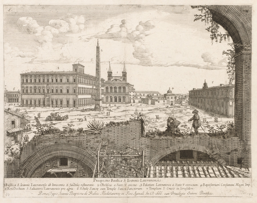 S. Giovanni in Laterano from "Prospectus Locurum Urbis Romae Insign[ium]"