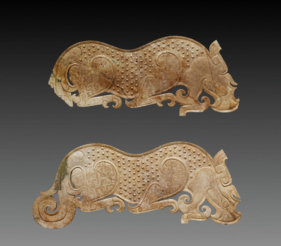 Pair of Jade Plaques