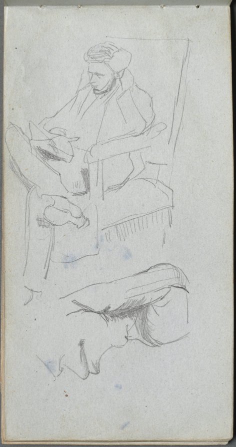 Sketchbook, page 24: Seated Male Figure