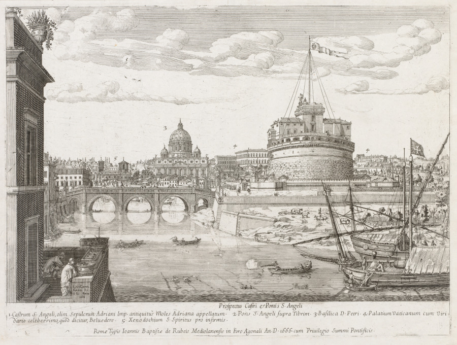 St. Angelo from "Prospectus Locurum Urbis Romae Insign[ium]