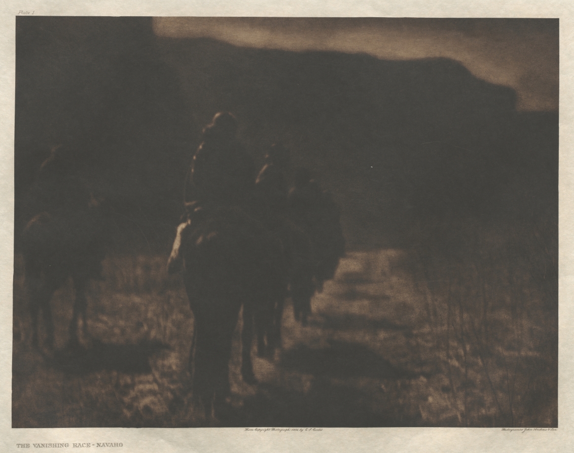 Portfolio I, Plate 1:  The Vanishing Race-Navajo