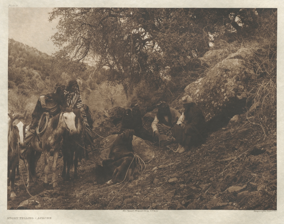 Portfolio I, Plate 11: Story Telling-Apache