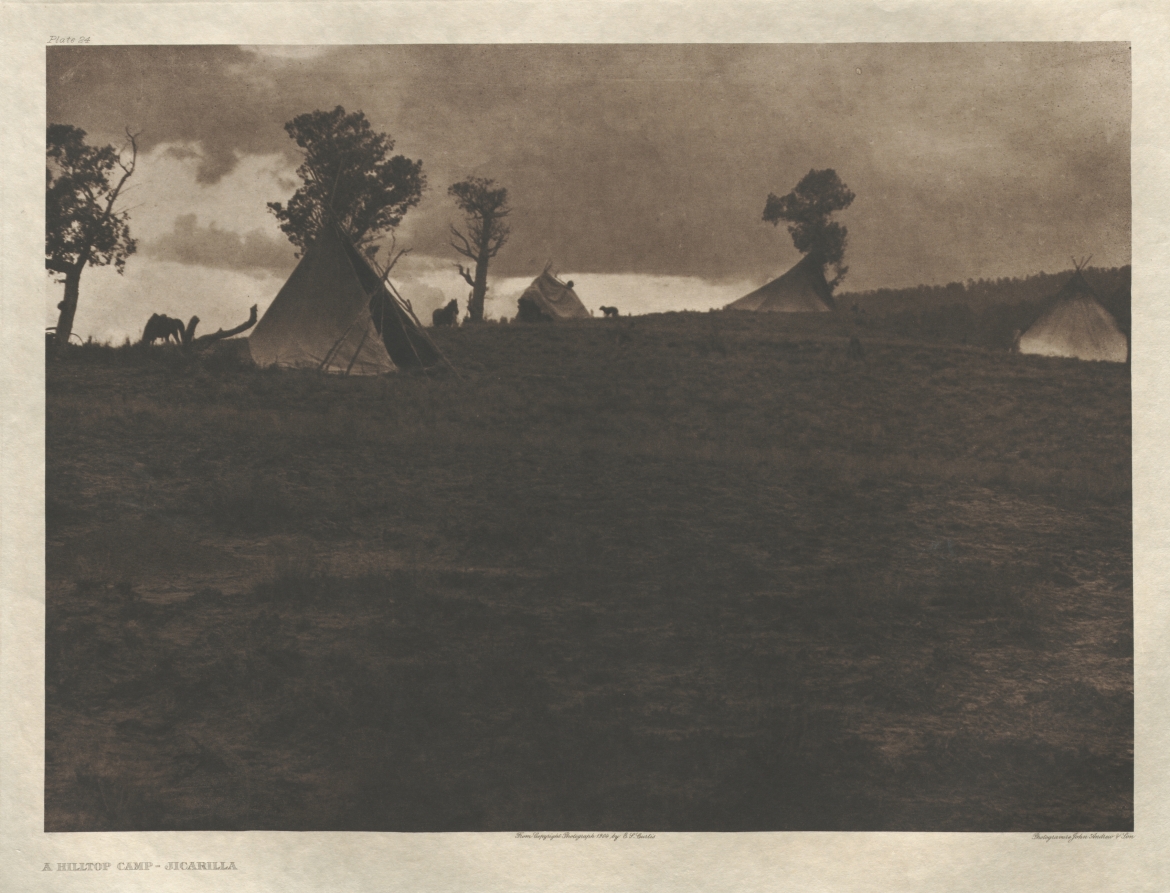 Portfolio I, Plate 24: A Hilltop Camp-Jicarilla