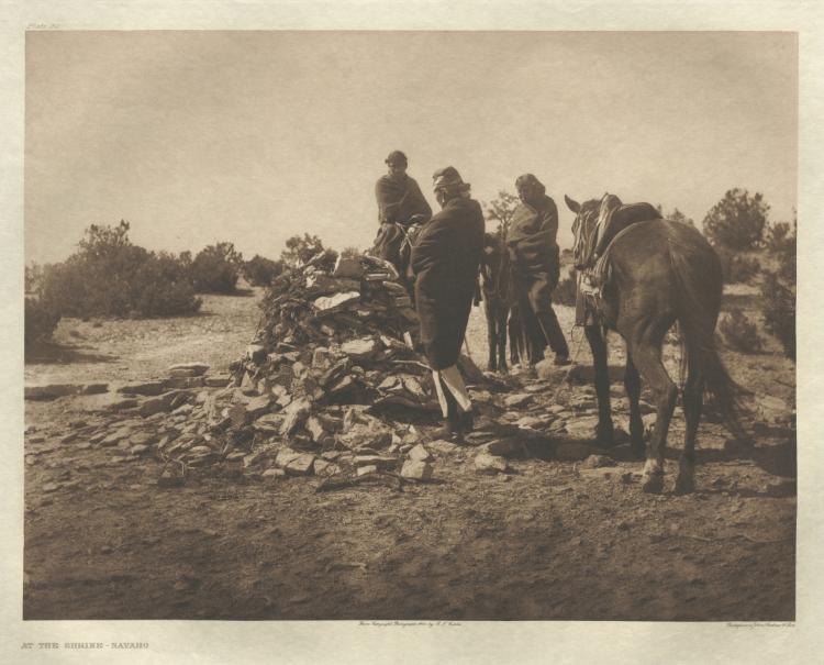 Portfolio I, Plate 30: At the Shrine-Navaho