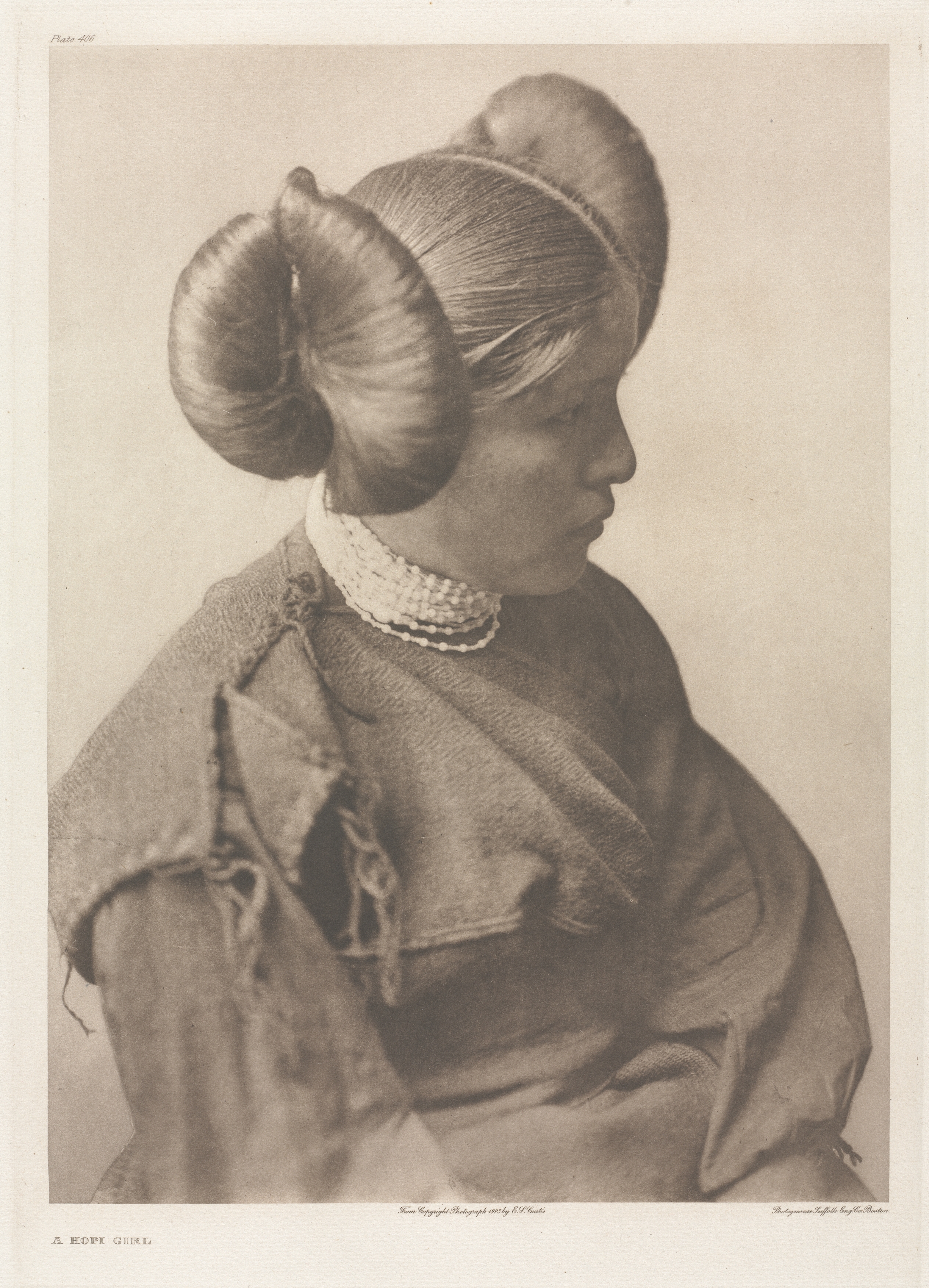 Portfolio XII, Plate 406: A Hopi Girl