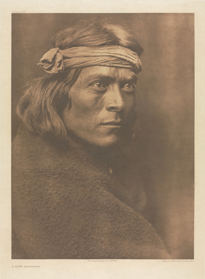 Portfolio XVII, Plate 607: A Zuñi Governor