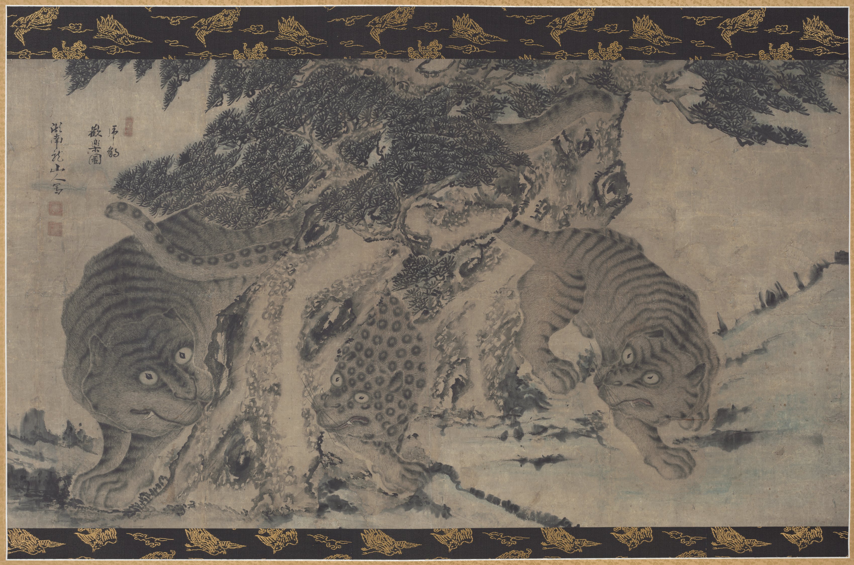 Tigers and Leopard Frolicking | Cleveland Museum of Art