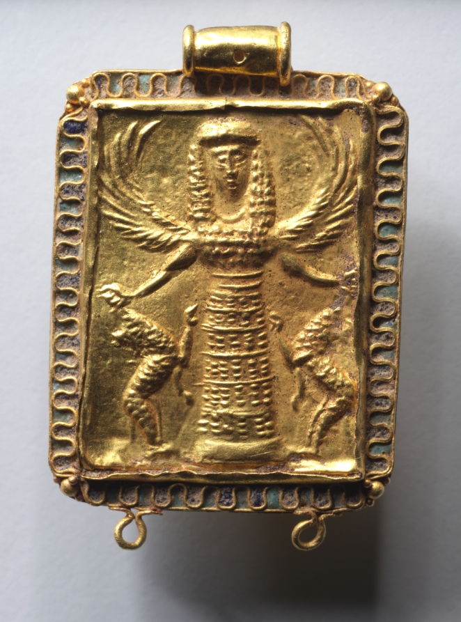 Daedalic Pendant with Potnia Theron (Mistress of Animals)