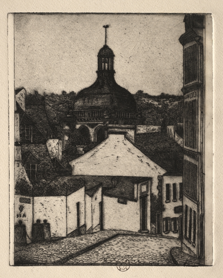 Six Etchings: Notre Dame Street, Pontoise