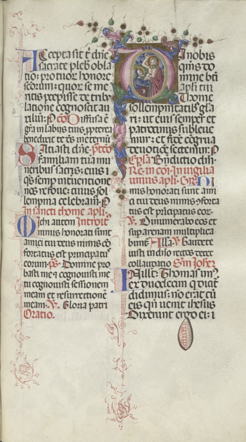 Missale: Fol. 262: Saint Thomas