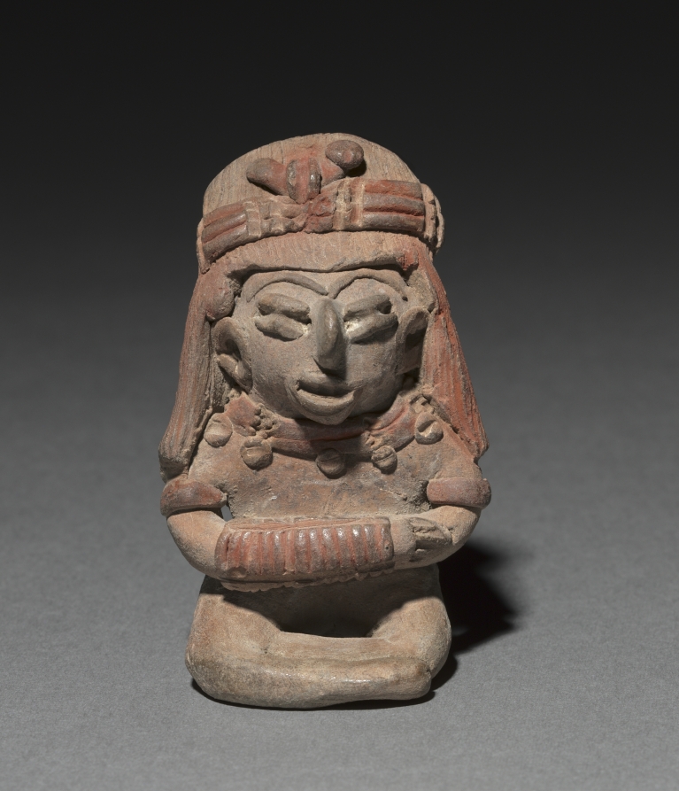 Seated Figurine Wearing a Bracelet