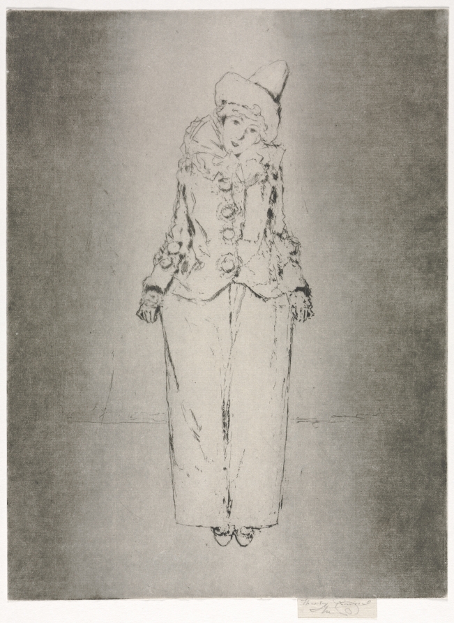 Pierrot en Pied, Portrait of Lady A. C.