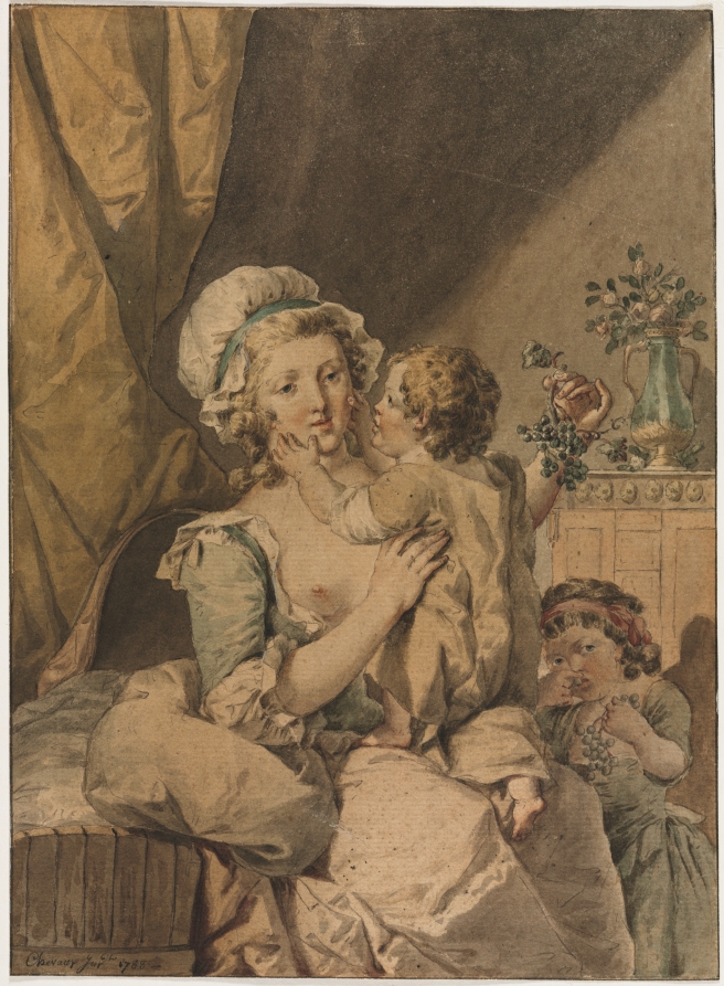 Mother with Two Children