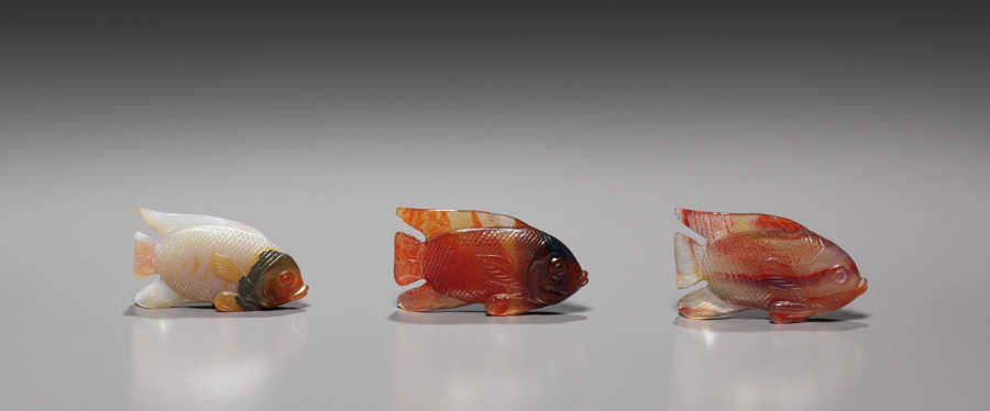 Set of Three Fish in Original Box