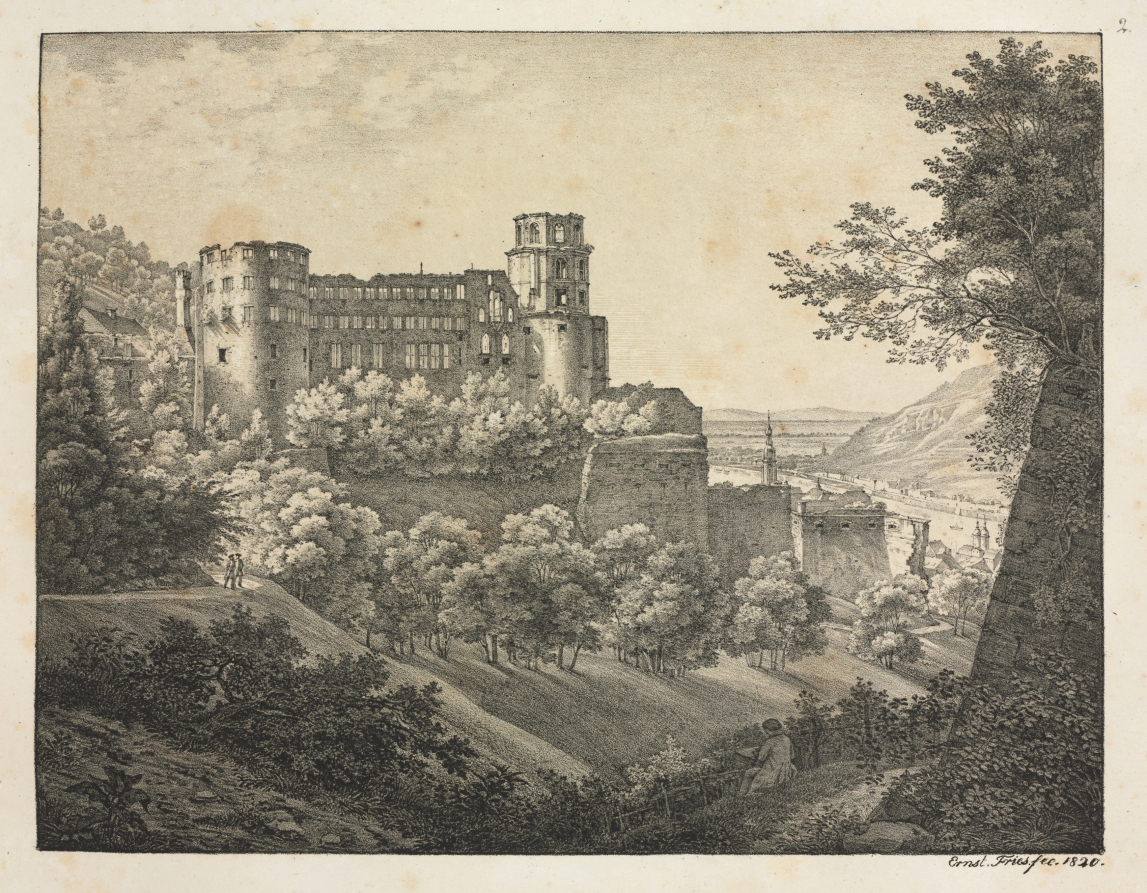 Six Views of Heidelberg Castle: Towards Northeast