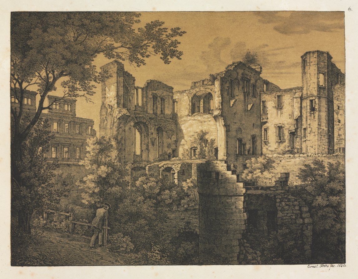 Six Views of Heidelberg Castle: Western Part