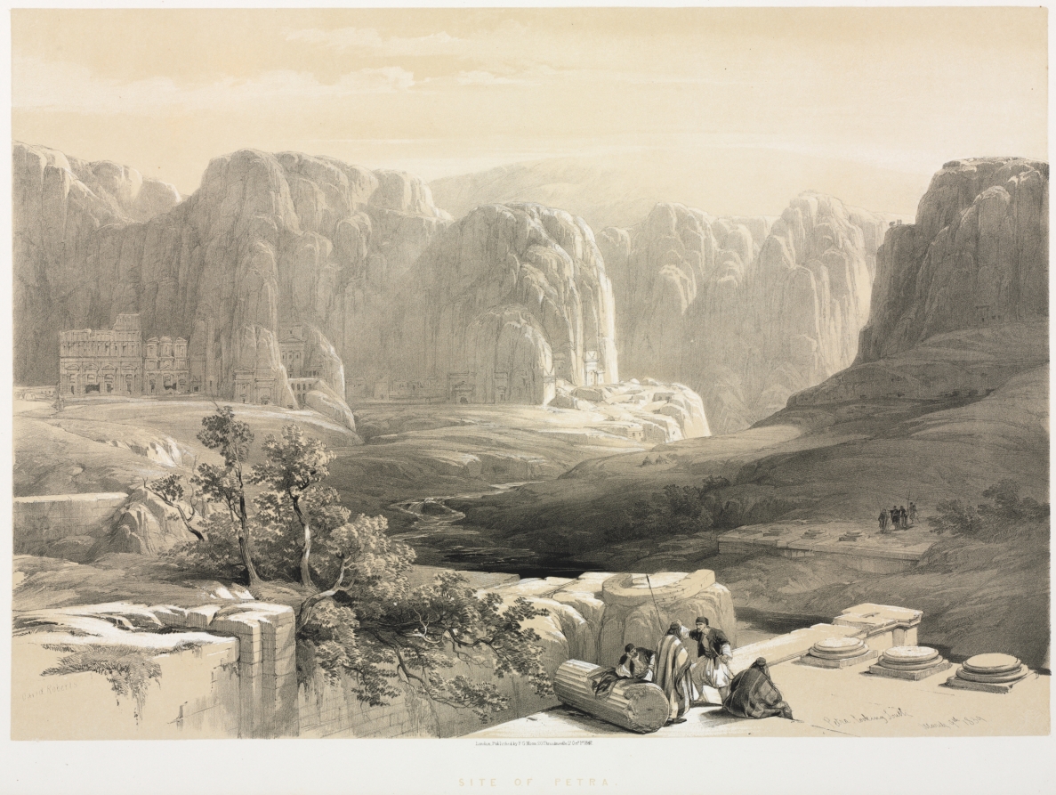 The Holy Land, Syria, Idumea, Arabia, Egypt & Nubia (Vol. III): Petra, Looking South